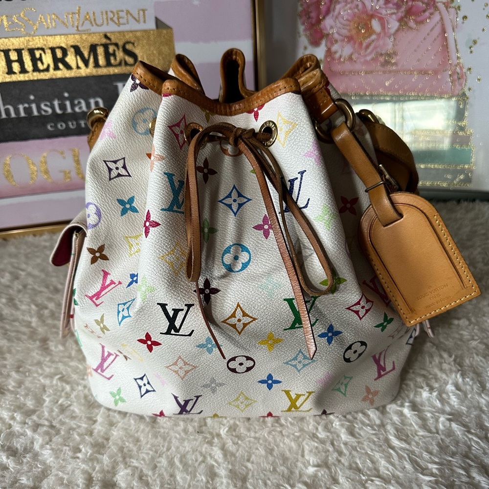 RARE Louis Vuitton Murakami  Monogram Noe bucket bag